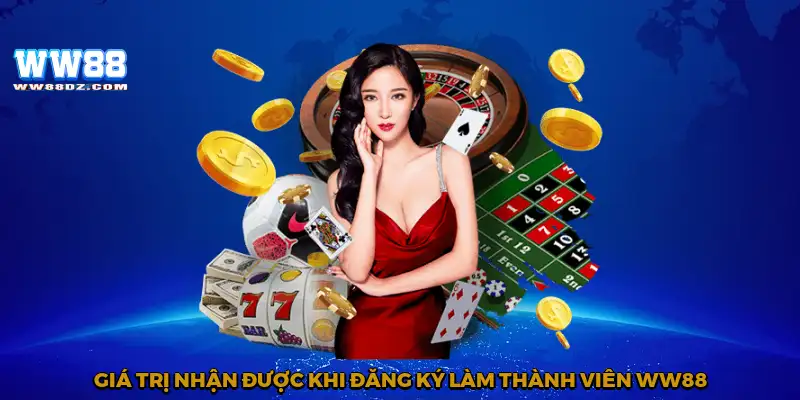 Giá trị nhận được khi đăng ký làm thành viên WW88